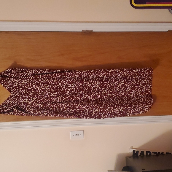 Wine red leopard dress - Picture 6 of 7